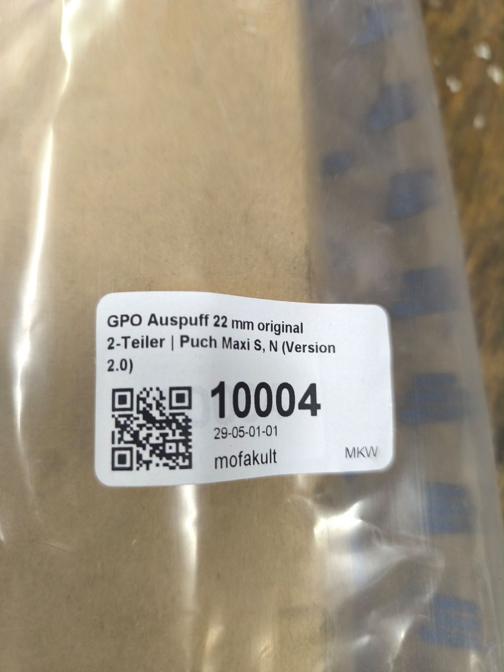 Puch Toutes les pièces détachées moto: GBO Auspuff 22 mm, original 2-Teiler, – D'occasion à Schlatt TG par npz-kolibri 2