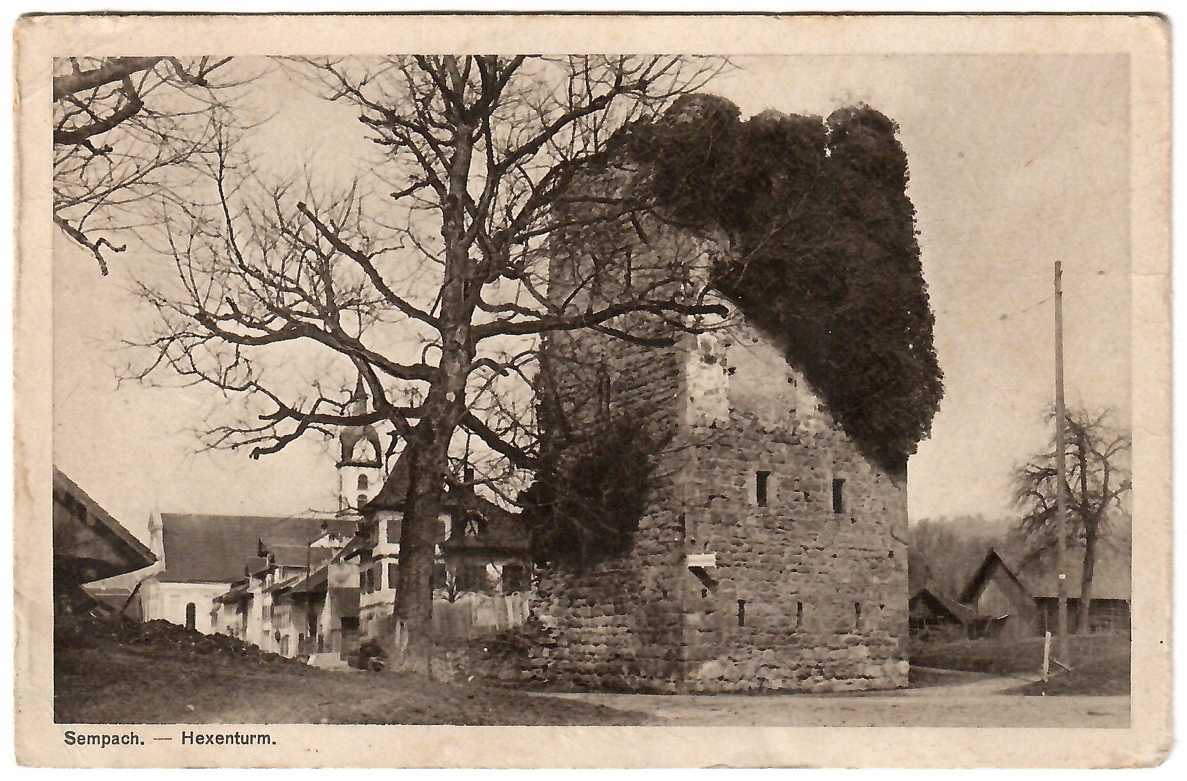 Cartoline postali: Ansichtskarte  Sempach - Hexenturm – Usato da Kerns venduto da etma3