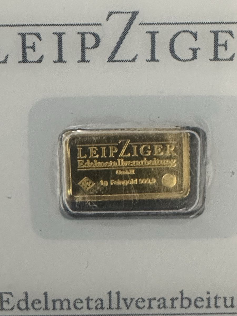 Metalli preziosi: Goldbarren 1g Leipziger – Nuovo e nell'imballaggio originale da Untersiggenthal venduto da byiggy 2
