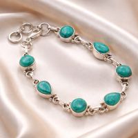 Türkis Armband Sterling Silber 925 Sterlingsilber Howlith