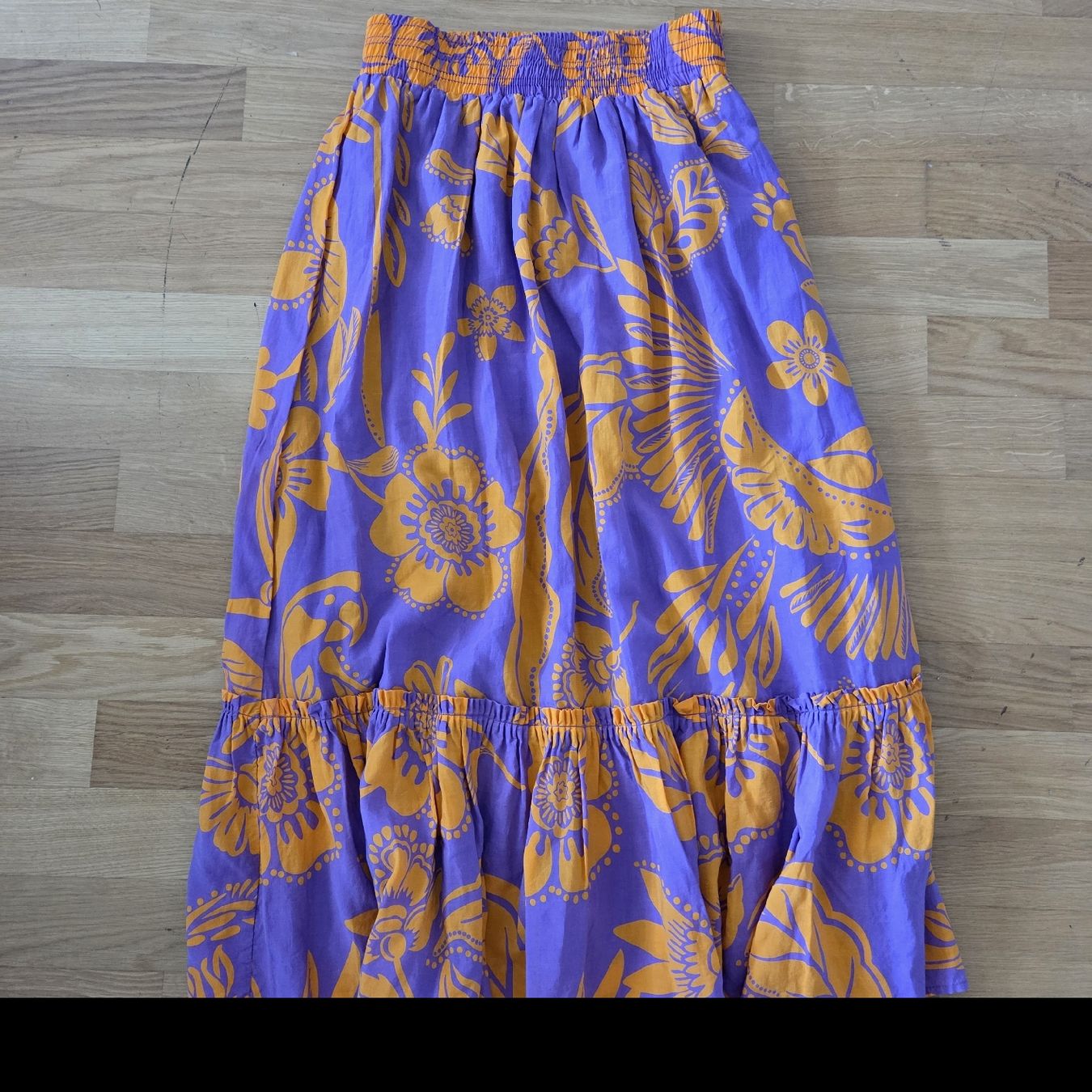C&A Röcke: Maxirock Gr. 36 – Boho Blumenmuster Violett/Orange – Neu (gemäss Beschreibung) aus Winterthur von Ele_Ele18