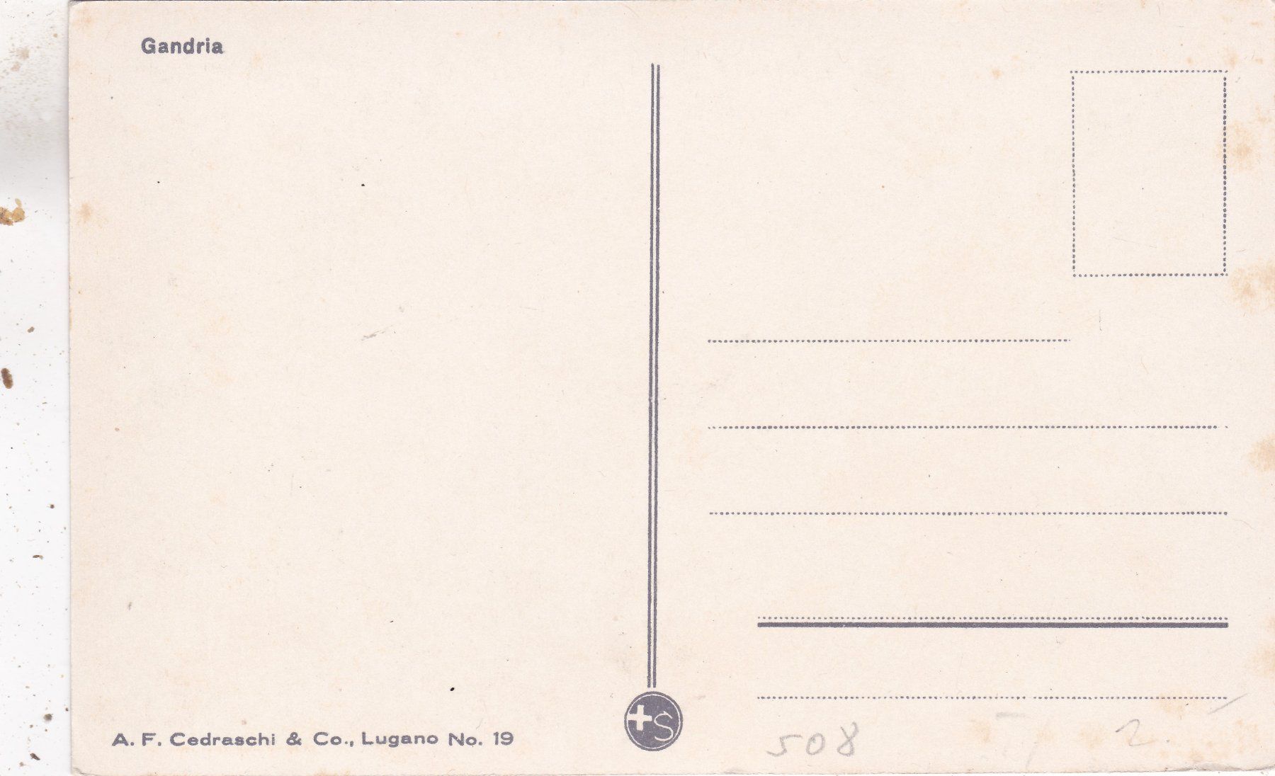 Cartoline postali: Gandria – Usato da Herisau venduto da Lisegrat2008 1