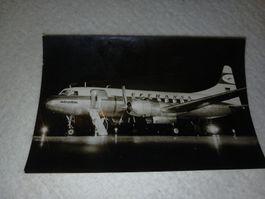 Ansichtskarte Lufthansa Metropolitan Flugzeug schwarzweiss