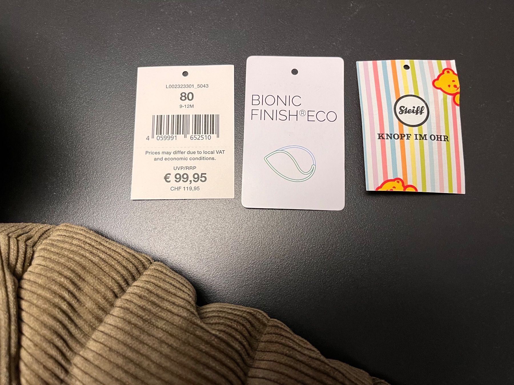 Steiff Giacche & Cappotti: Steiff Jacke Gr. 80 wie neu Winterjacke – Nuovo (secondo la descrizione) da Wohlen AG venduto da kissne4 2