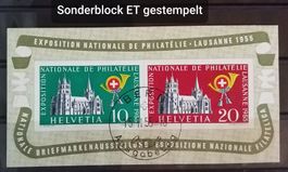 4194) W35, Sonderblock Lausanne ET gestempelt Kt. 210.-