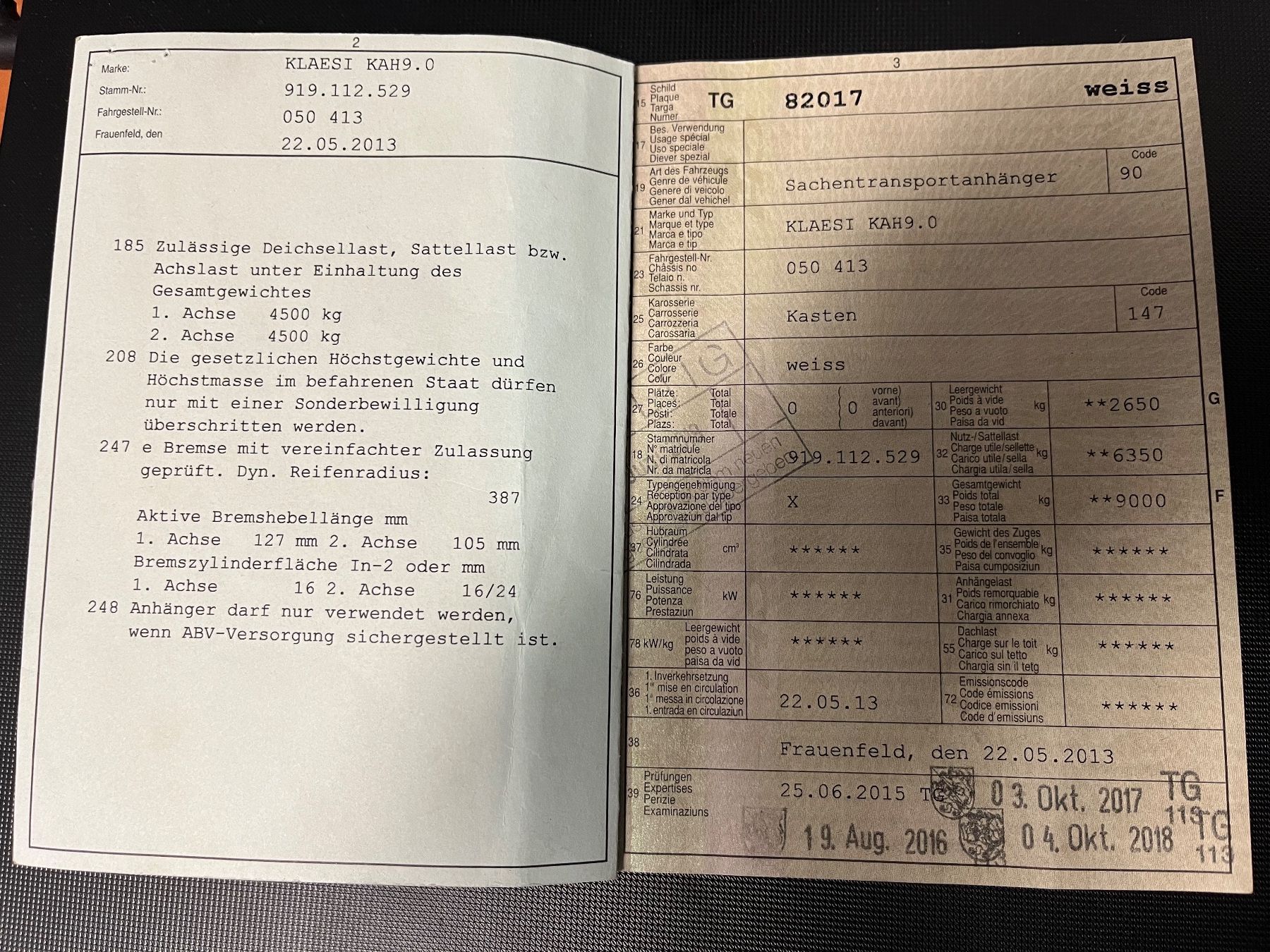 Klaesi Anhänger: Kasten-Anhänger 9 to – Gebraucht aus Neukirch-Egnach von Carlohu 4