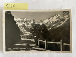 Ansichtskarte Bernina-Passstrasse mit Berninagruppe, 1944