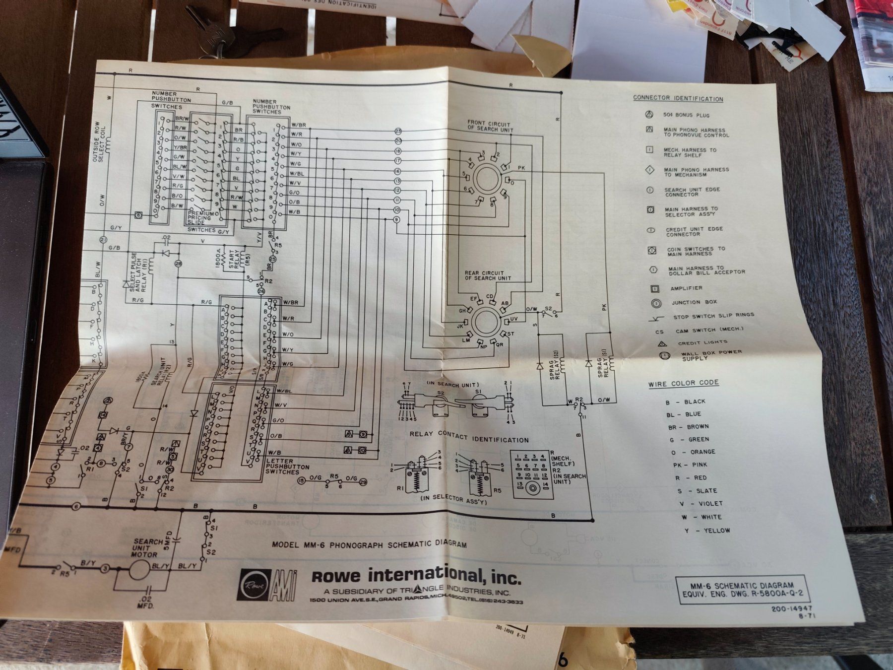 Musiktruhen: Jukebox Rowe AMI Model MM-6 – Defekt aus Zollbrück von alperose01 7