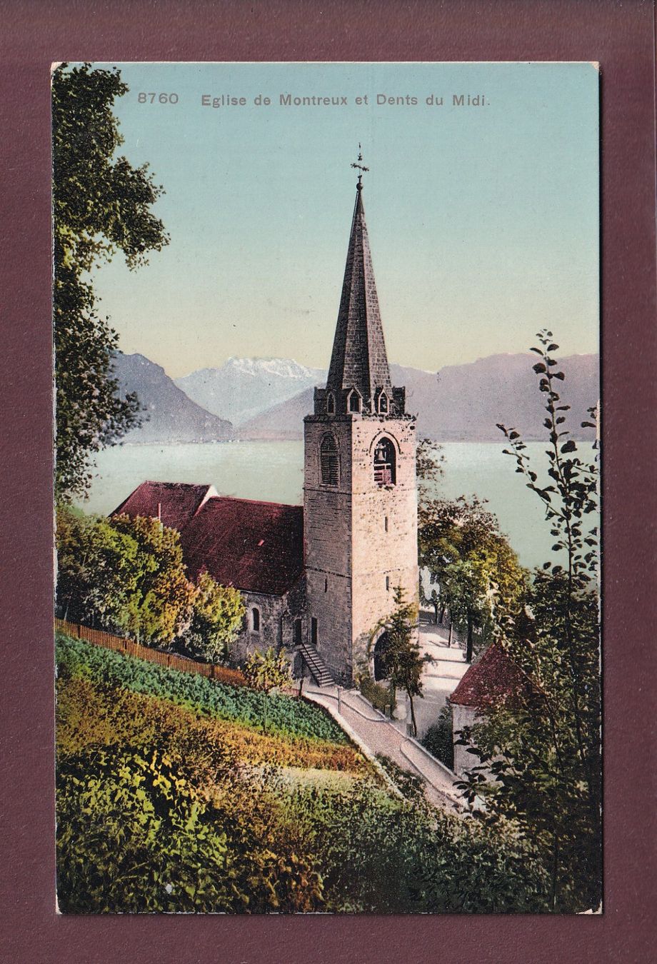 Ansichtskarten: Eglise de MONTREUX – Gebraucht aus Pully von nicecards