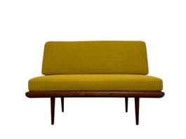 Teak Daybed Minerva Hvidt & Mølgaard 2er Sofa restauriert