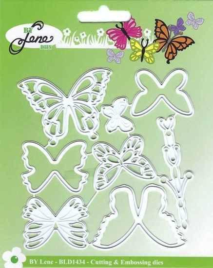 Kit bricolage: By Lene Dies Schmetterlinge Stanzformen – Nuovo (secondo la descrizione) da Schlatt TG venduto da glueckwunschkarte.22