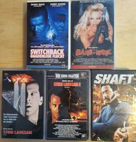 5 VHS Action-Klassiker Videokassetten