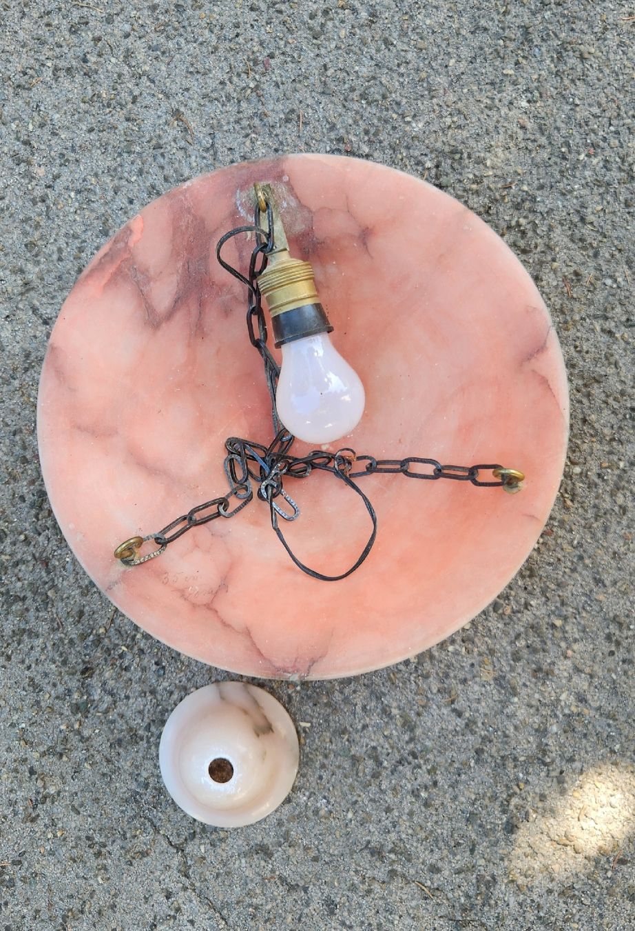 Lampadari & plafoniere: Antike Marmor Dekenlampe – Usato da Bonfol venduto da mai_p9rx 3