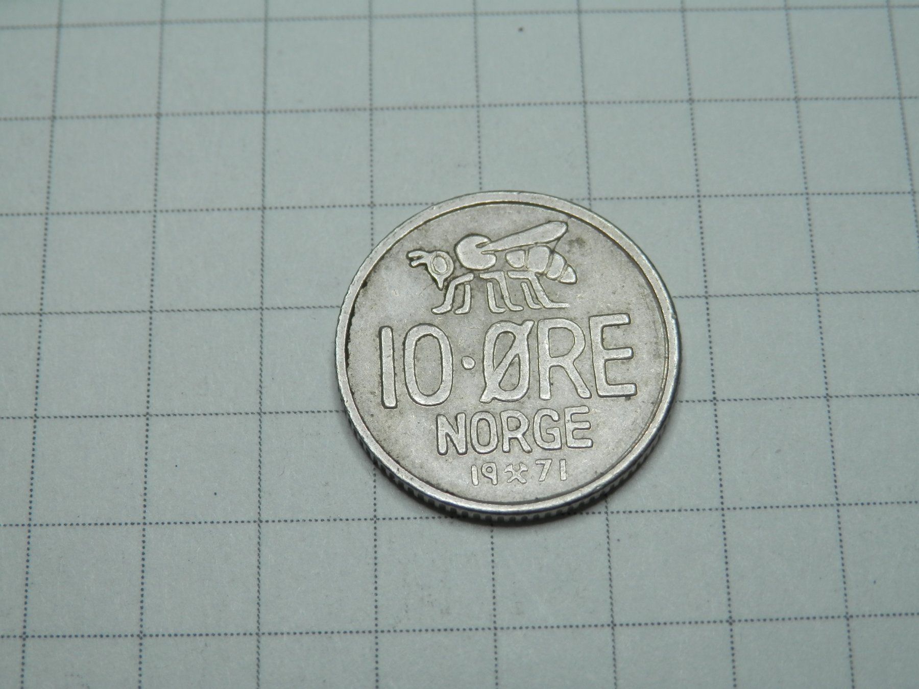 Tutti le monete: Norwegen  10 Öre, 1971 – Usato da Weiach venduto da weiach81 1
