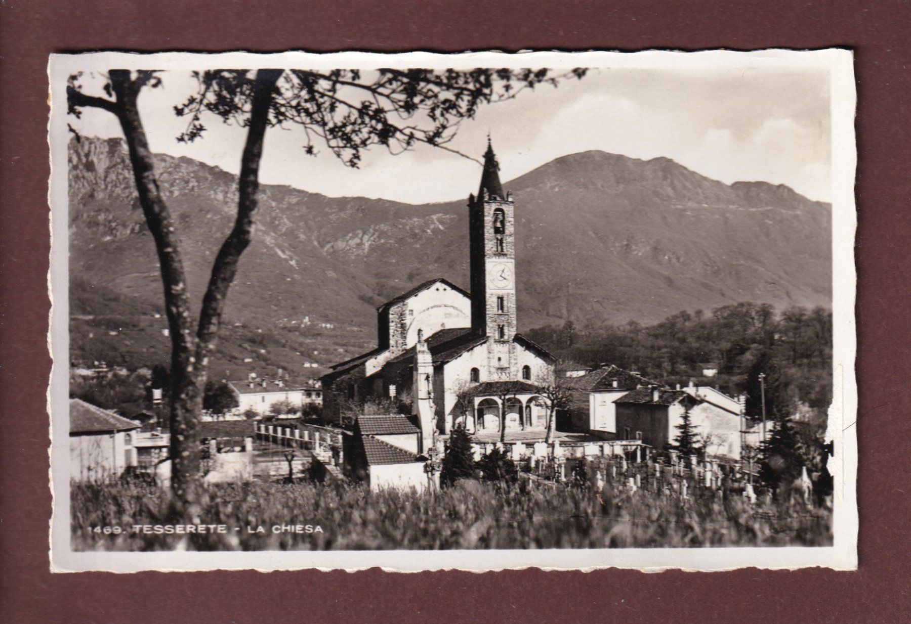 Cartoline postali: TESSERETE - La Chiesa – Usato da Pully venduto da nicecards