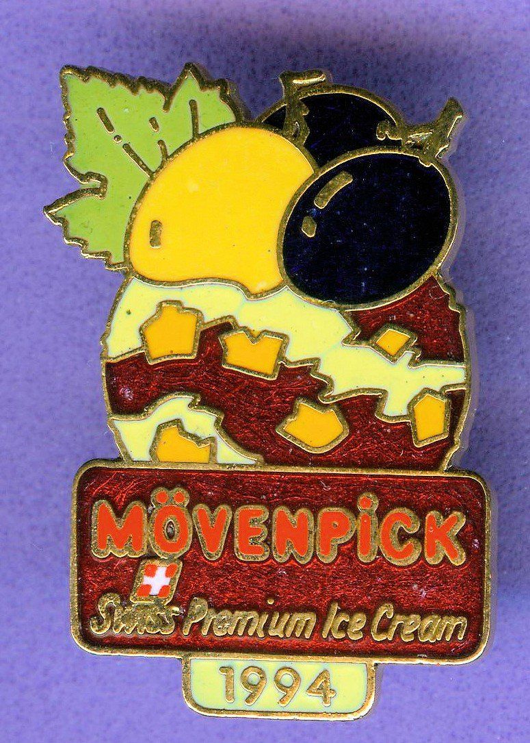 Placchette & Badge: MÖVENPICK  Glace  Zwetschge  1994 – Usato da Winterthur venduto da Sammleroase