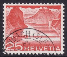 SBK-Nr. 302 (Seedamm 1949) gestempelt