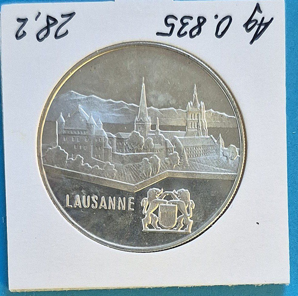 Medaglie: Silber 28gr - Silbertaler LAUSANNE 1964 – Usato da Oberriet SG venduto da hansiw1969 1