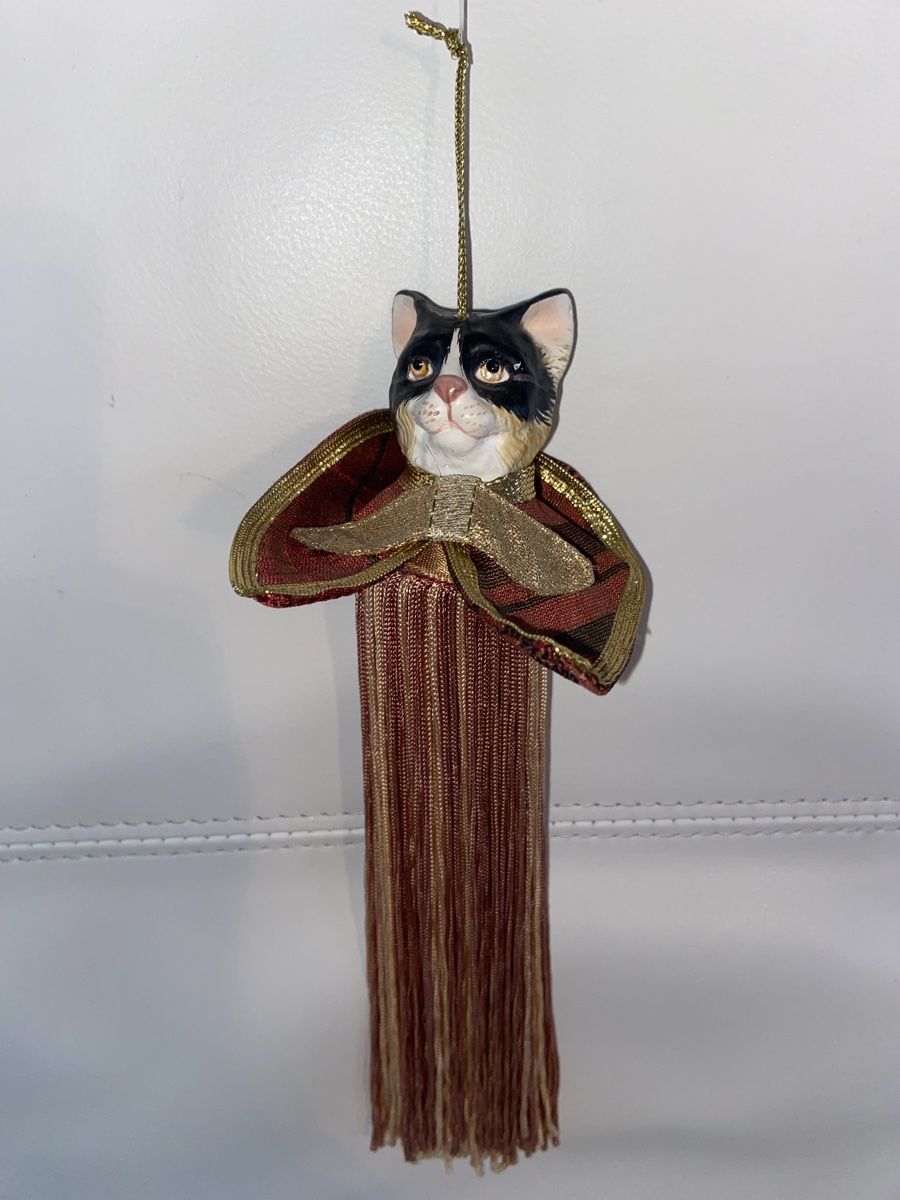 Tutte le decorazioni: Weihnachtsanhänger Katze mit Quaste – Usato da Düdingen venduto da Reconflo
