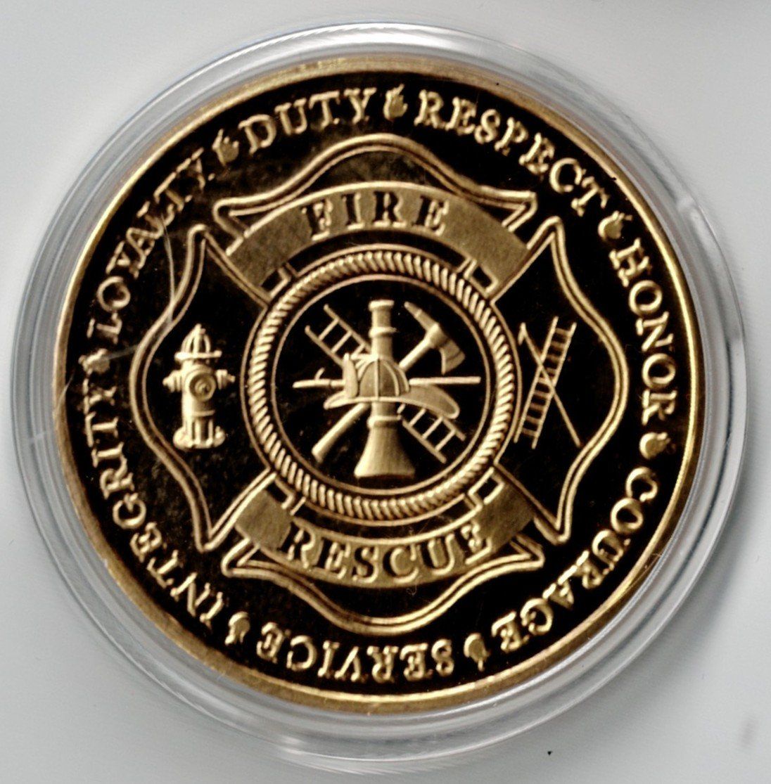 Medaillen: Fire_Rescue_Service_Integrity_Loyalty_Duty_Respect_Medaill 3 – Neu (gemäss Beschreibung) aus Hombrechtikon von Fraese01 3