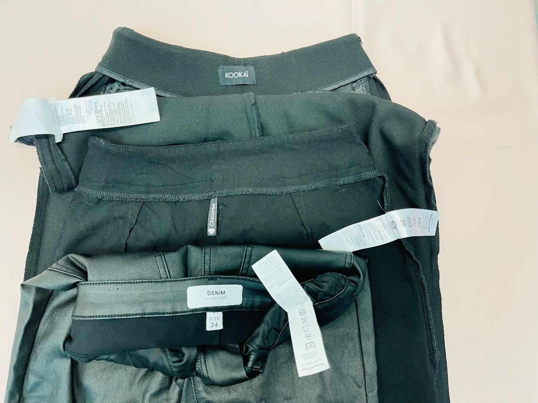 Pantaloni: 3 Hosen, Büro-Look, Schwarz/Grau – Usato da Olten venduto da ELHANDEL 5