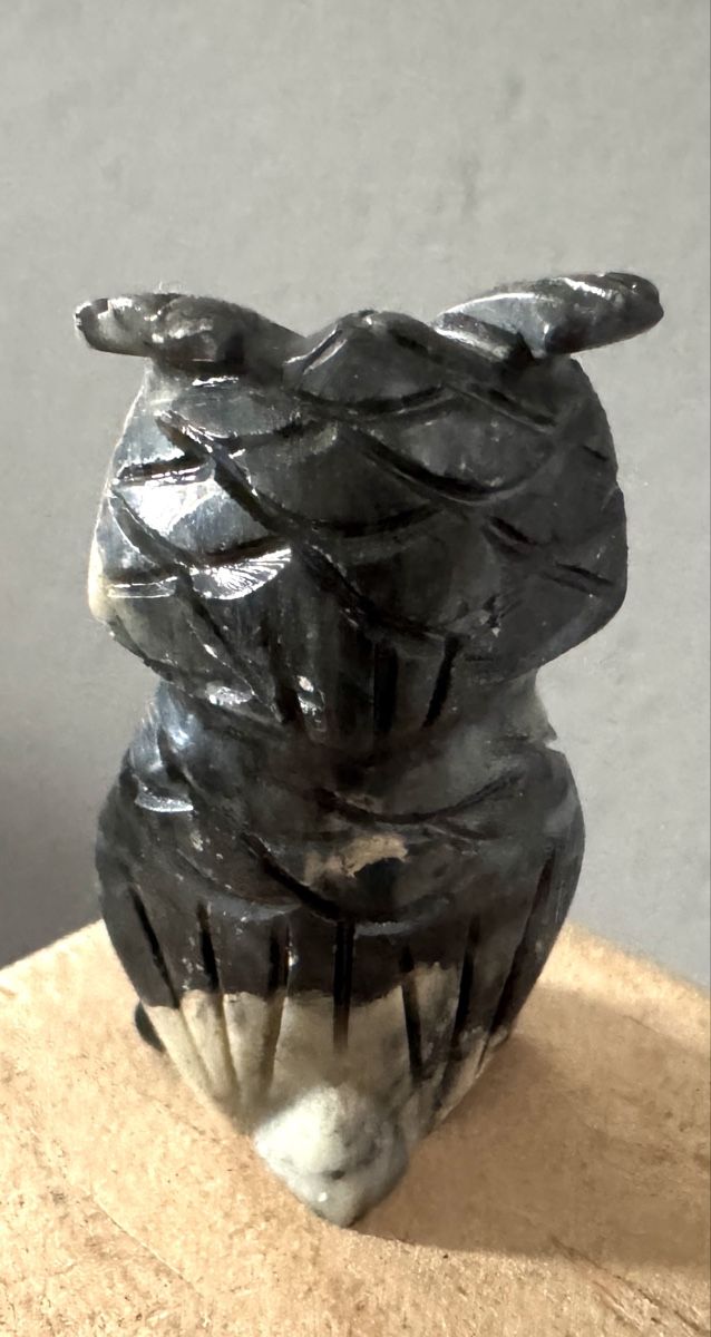 Figuren: Kleine Eule aus Stein Steineule Figur – Gebraucht aus Rothrist von Luckywinner 1