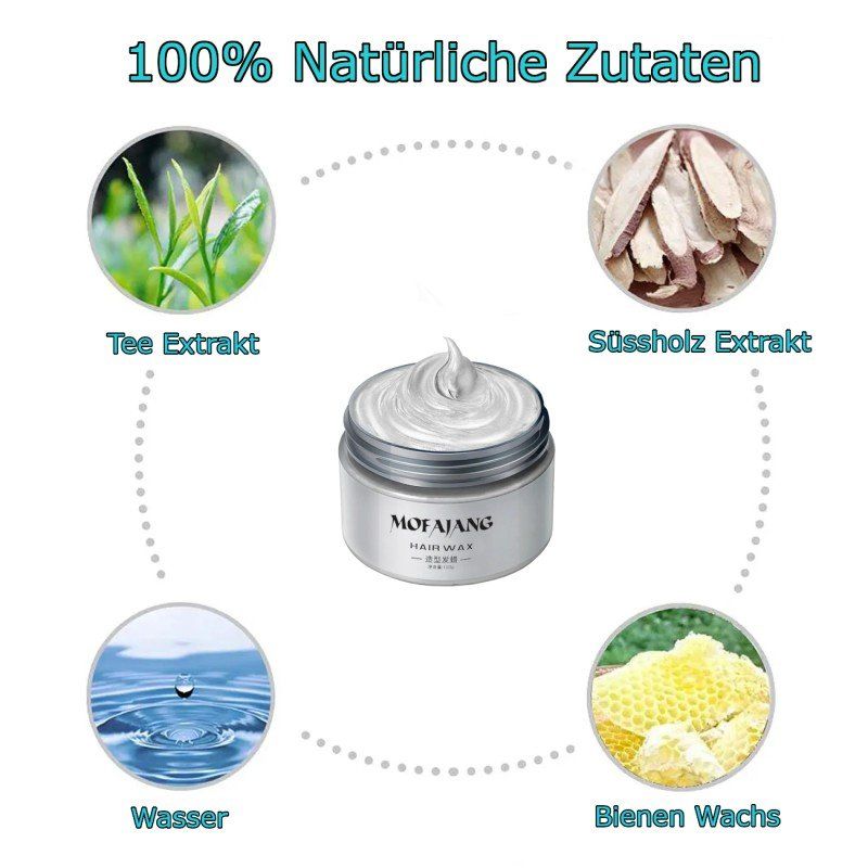 Tinte: Weiss Temporäre Haarfarbe 120g Wachs Styling Kinder Geschenk – Nuovo e nell'imballaggio originale da Hundwil venduto da tec_mm27 2