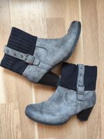 Marco Tozzi Grey Boots Size 38 Winter autumn Warm Look 