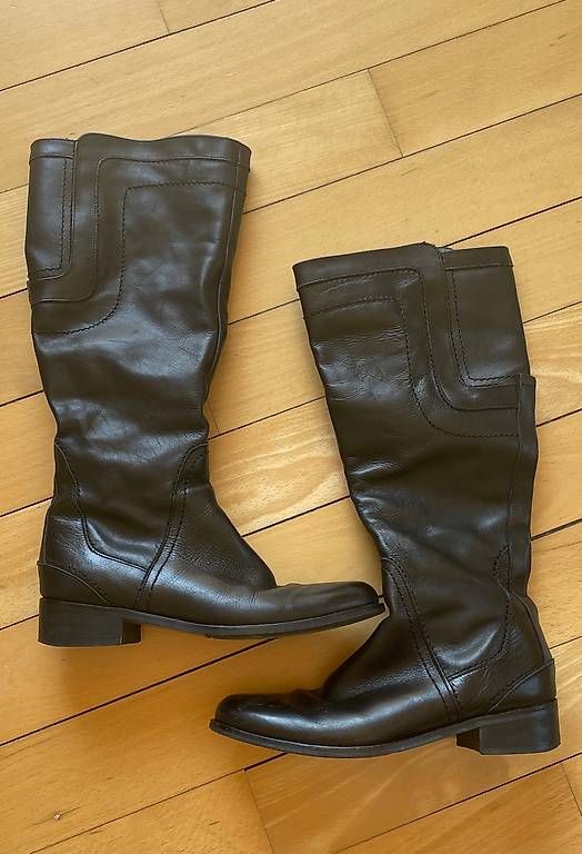 Damenschuhe: Lederstiefel 36 schwarz – Gebraucht aus Zürich von jasisl