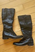 Lederstiefel 36 schwarz