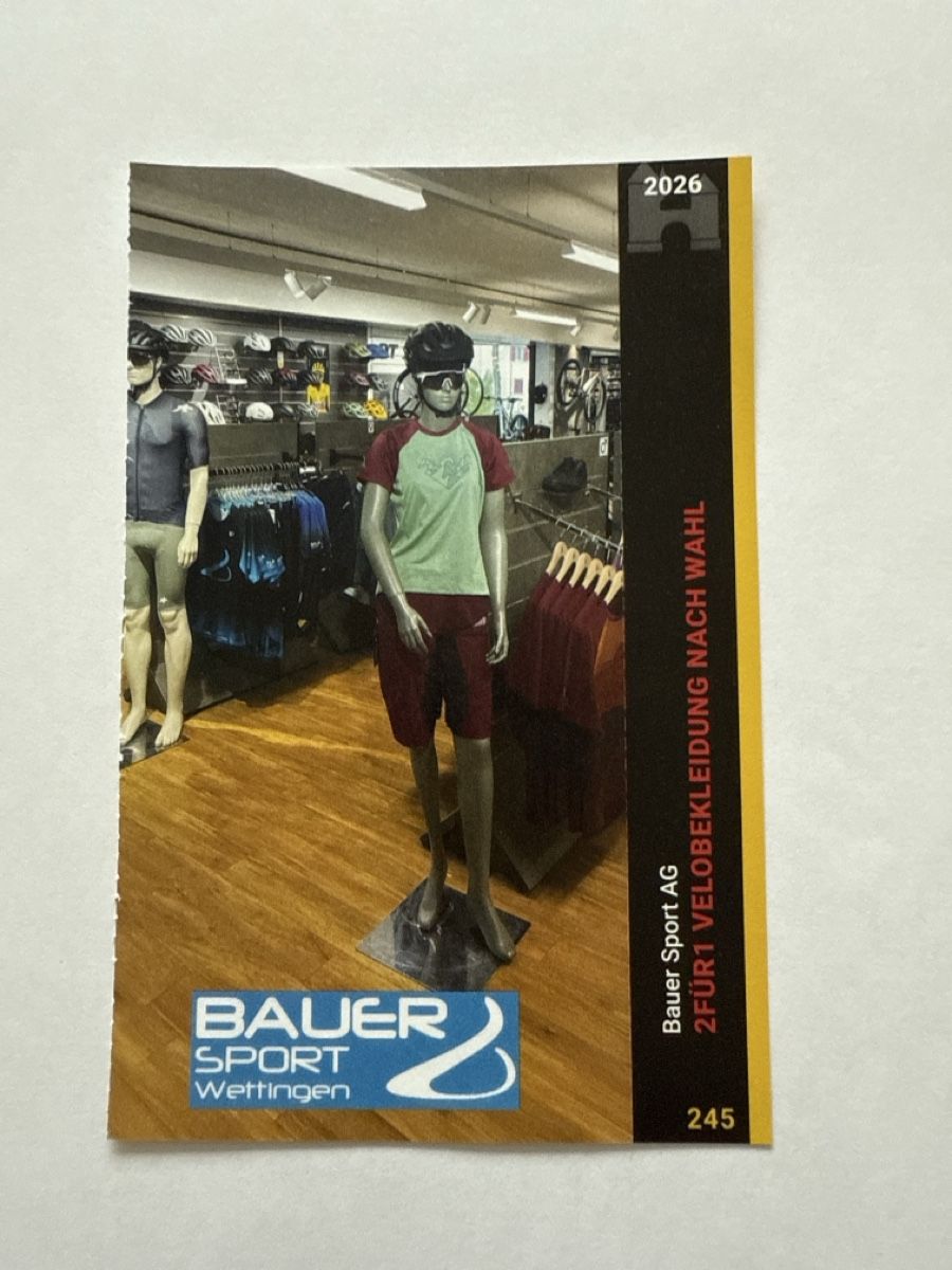 Buoni: 2für1 Gutschein Bauer Sport AG – Nuovo (secondo la descrizione) da Veltheim AG venduto da N377Y