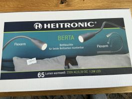 2 Stk. BERTA Bettleuchte warmweiss 65 Lumen neu