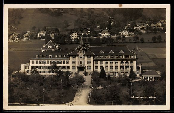 Cartes postales: AK Thun, Bezirksspital – D'occasion à Berlin par bartko-reher
