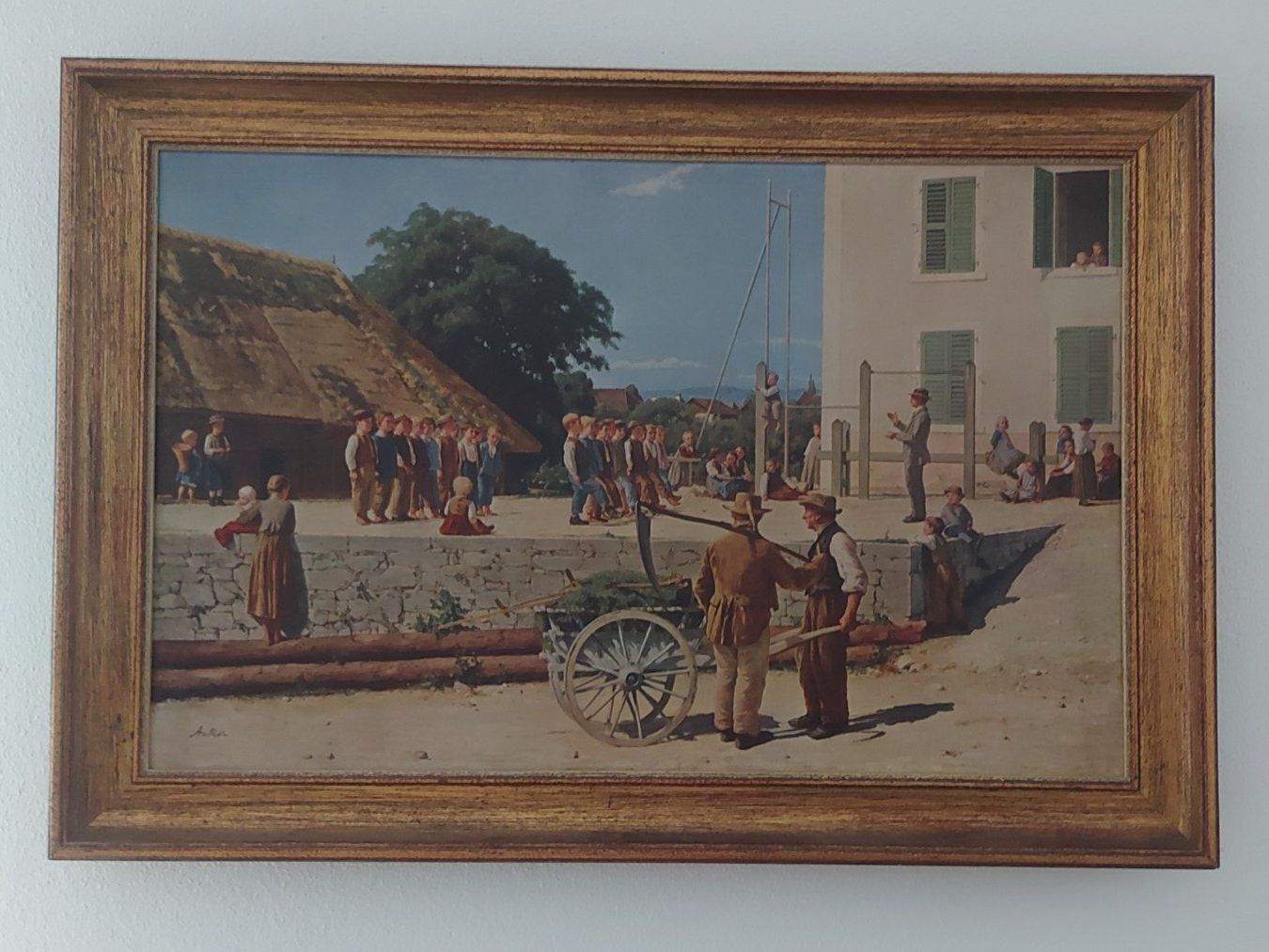 Poster & Bilder: Bild von Albert Anker "Die Turnstunde" – Gebraucht aus Wilen b. Wil von Ginarina