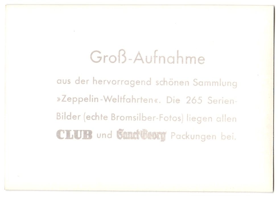 Fotografie & Manifesti: Fotografie Nachkriegsluftschiff Zeppelin – Usato da Berlin venduto da bartko-reher 1