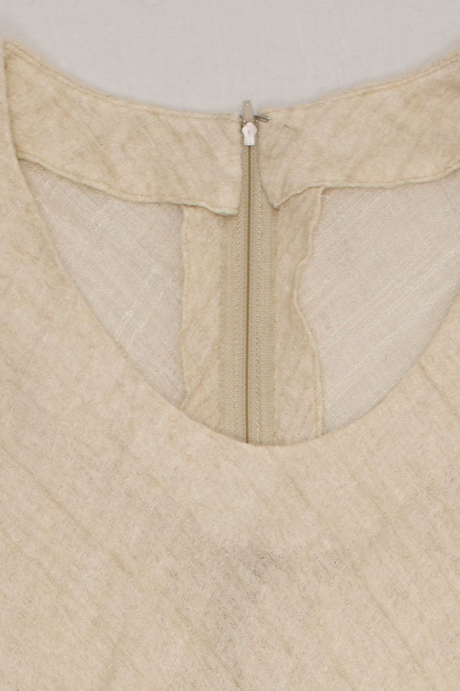 Kleider: Vintage Robe Longue Lin Texturée Beige T. S – Gebraucht aus Fribourg von re-fine 2
