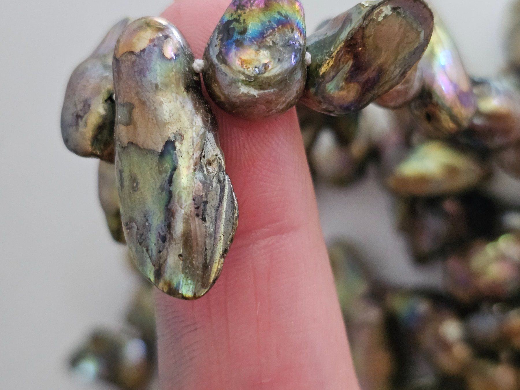 Catenine: Zucht endlose perlenkette Perlen Kette goldig – Nuovo (secondo la descrizione) da Riedt b. Erlen venduto da Gottestraene 5