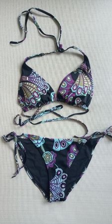 H&M Bikini mit Blumenmuster XS S 34 36 70A 70B 75A 75B NEU