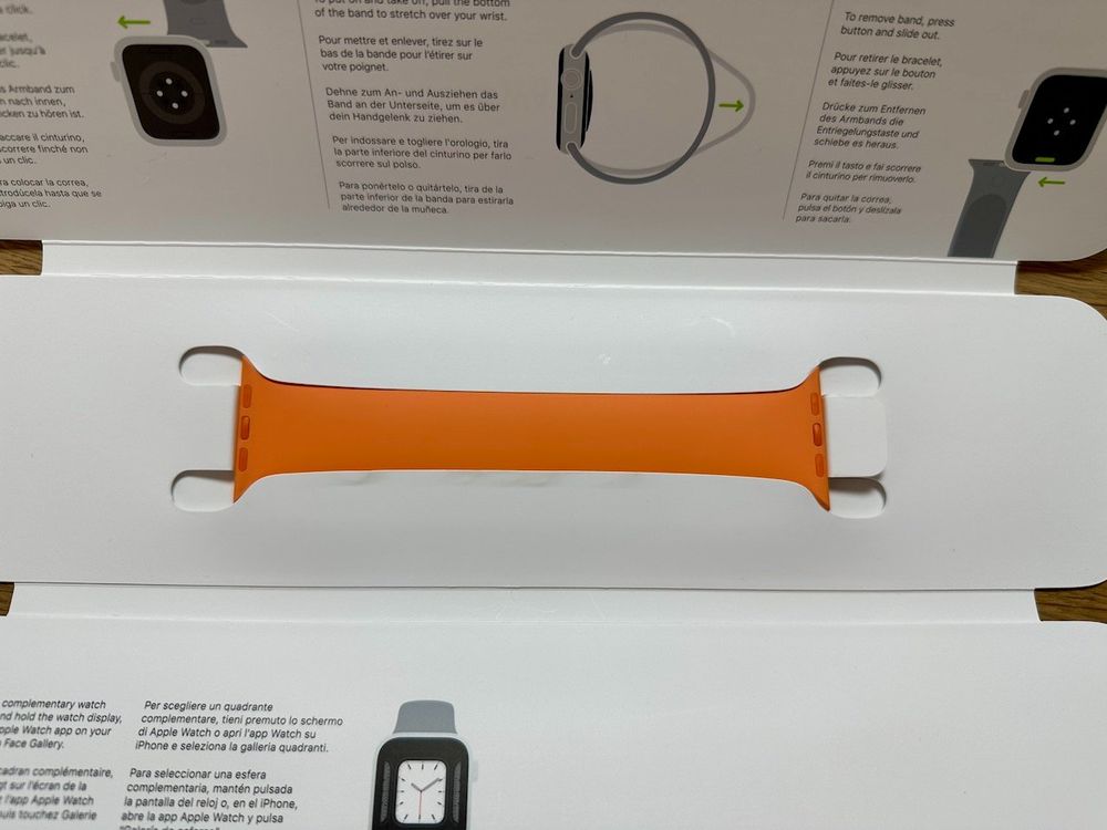 seltenes original Apple Watch Solo Loop Kumquat Grösse (D