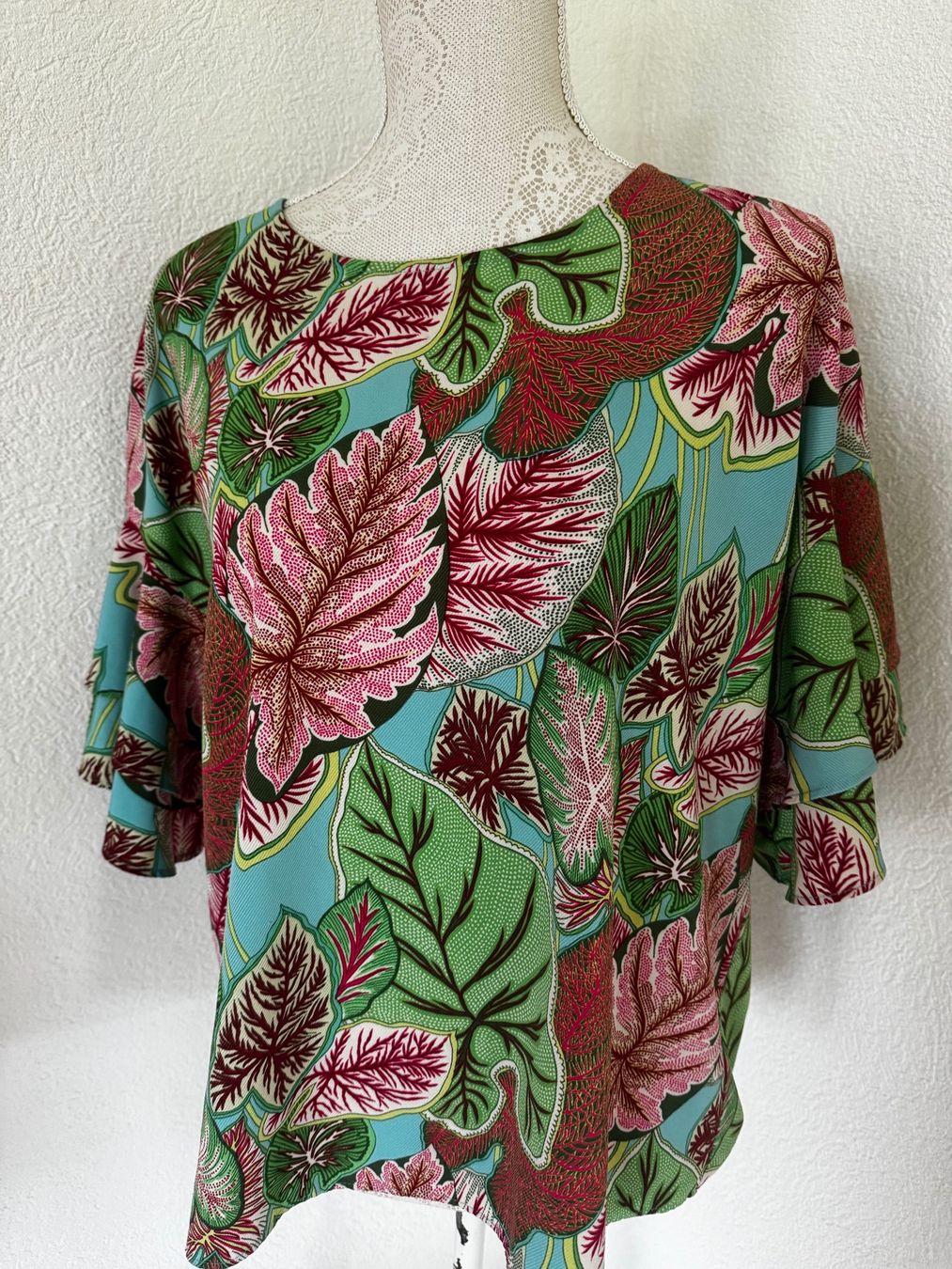 Camicette: Neuwertig Rose und Olive Bluse Gr. L – Nuovo (secondo la descrizione) da Kirchdorf AG venduto da coco123
