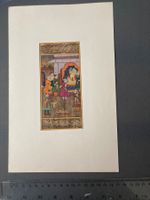 Mogul-Miniatur / Persische Hofszene – Kunstdruck auf Papier