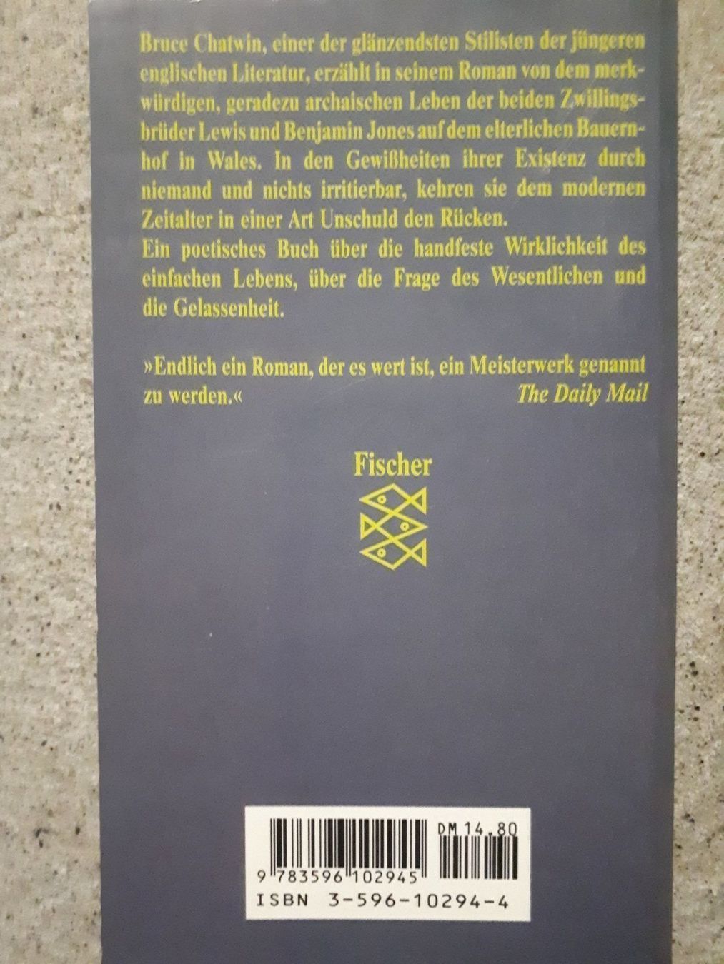 Libri: Bruce Chatwin Auf dem schwarzen Berg – Usato da Basel venduto da Alacant 2