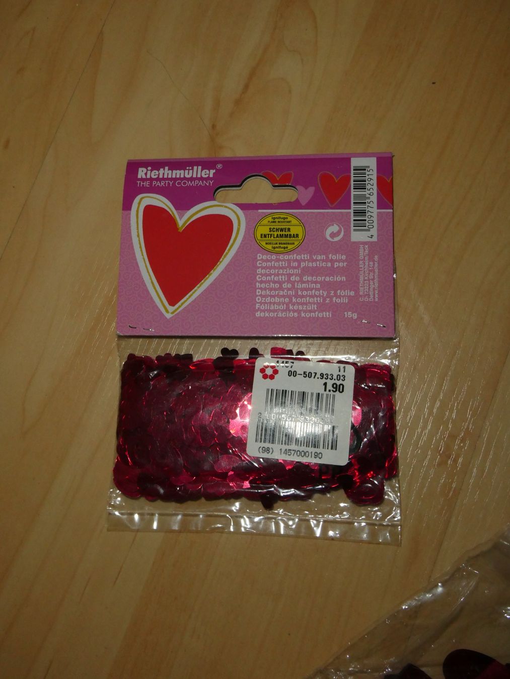 Alle Dekorationen: Herz Dekomaterial – Neu und originalverpackt aus Mels von KOSL 2