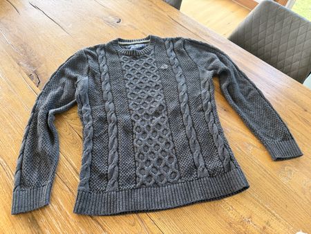 Hollister Strickpullover Grau, Grösse S (M), Top Zustand!