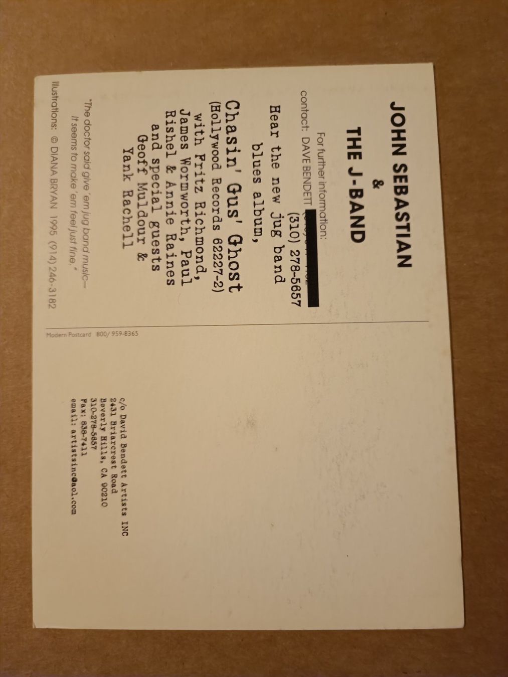 Autogramme: John Sebastian - handsigniert - Woodstock – Gebraucht aus Menziken von Artographs 1