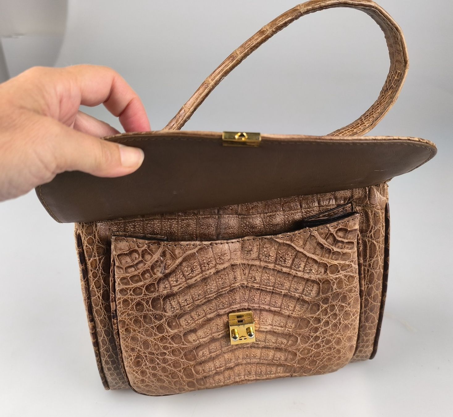 Borse da donna: Krokodilleder Handtasche – Usato da Rüti ZH venduto da Restwert_Rueti_ZH 3