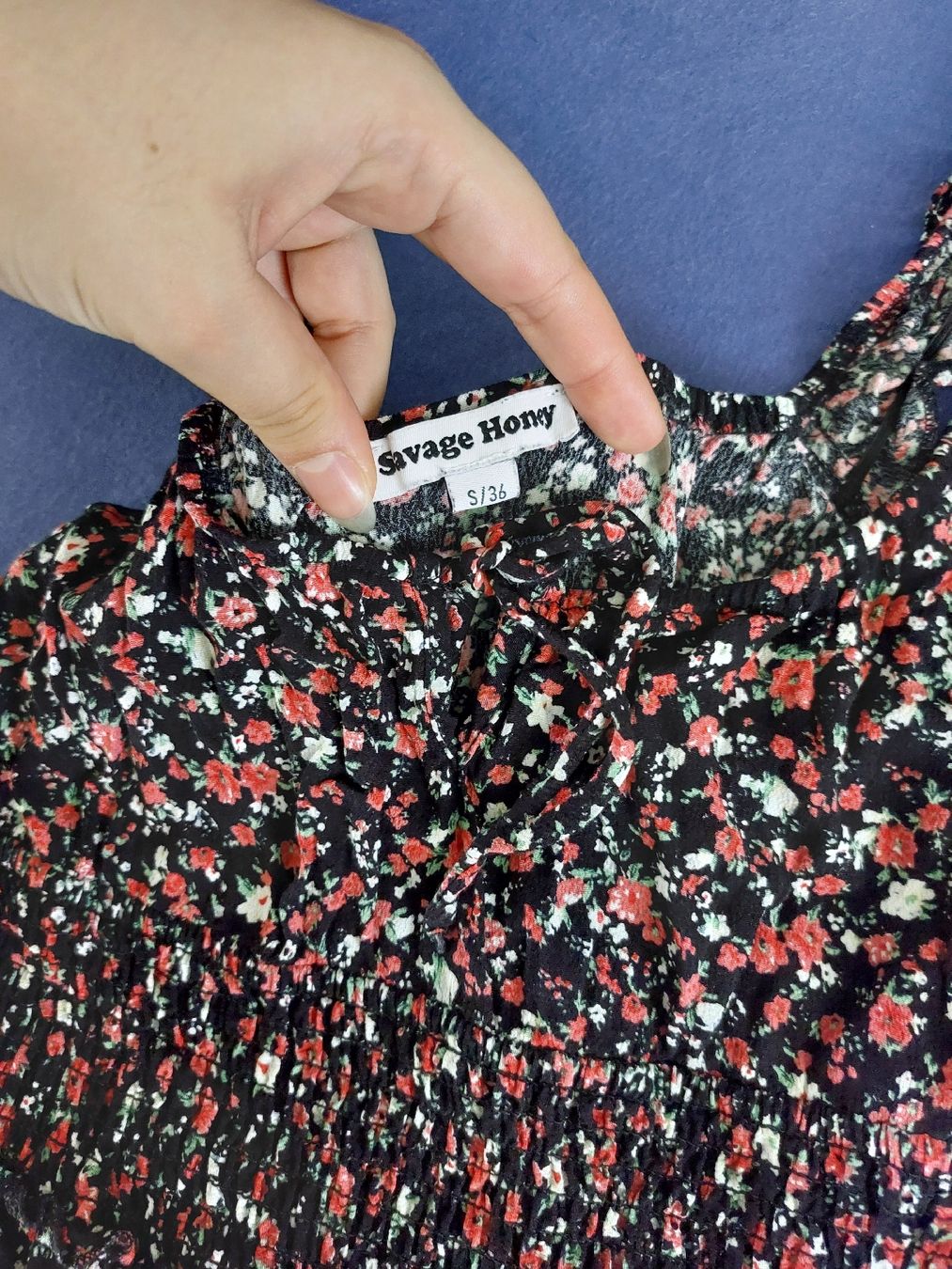 Kleider: Kleid Savage Hony Blumenmuster Grösse S/36 – Gebraucht aus Gwatt (Thun) von B.D.999 1