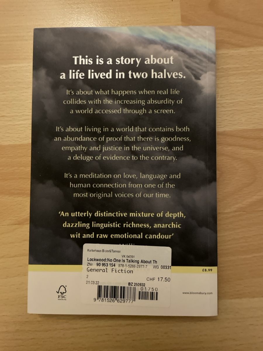 Libri: Patricia Lockwood - No One Is Talking About This – Nuovo (secondo la descrizione) da Münchenstein venduto da jan_5fyc 1