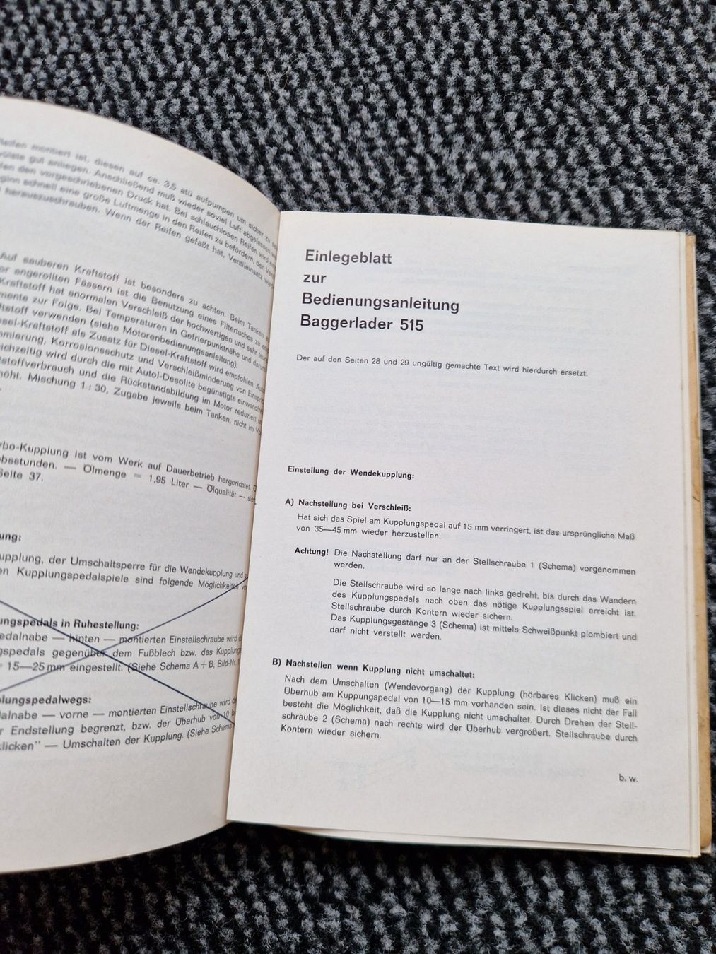 Kramer Trattori: Original Anleitung / ET-Liste Kramer Allrad Baggerlader 515 – Usato da Dürnten venduto da Bachtel84 6