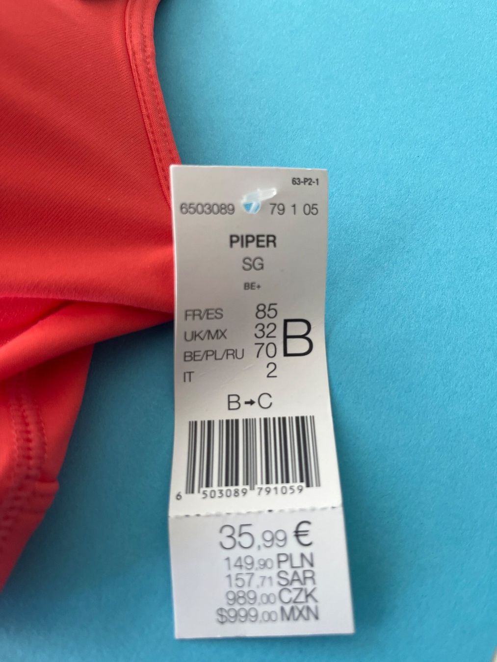 Etam Altra biancheria intima: Be+ by ETAM, Push-Up-Bralette, Grösse 70B, Farbe Rot – Nuovo e nell'imballaggio originale da Rudolfstetten venduto da gst_g7xl 4